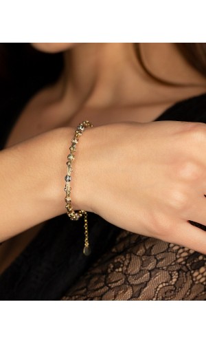 İtalyan Top Dorika Düz Bileklik - 10.22 Gr - BLK1810 - 14 Ayar Altın